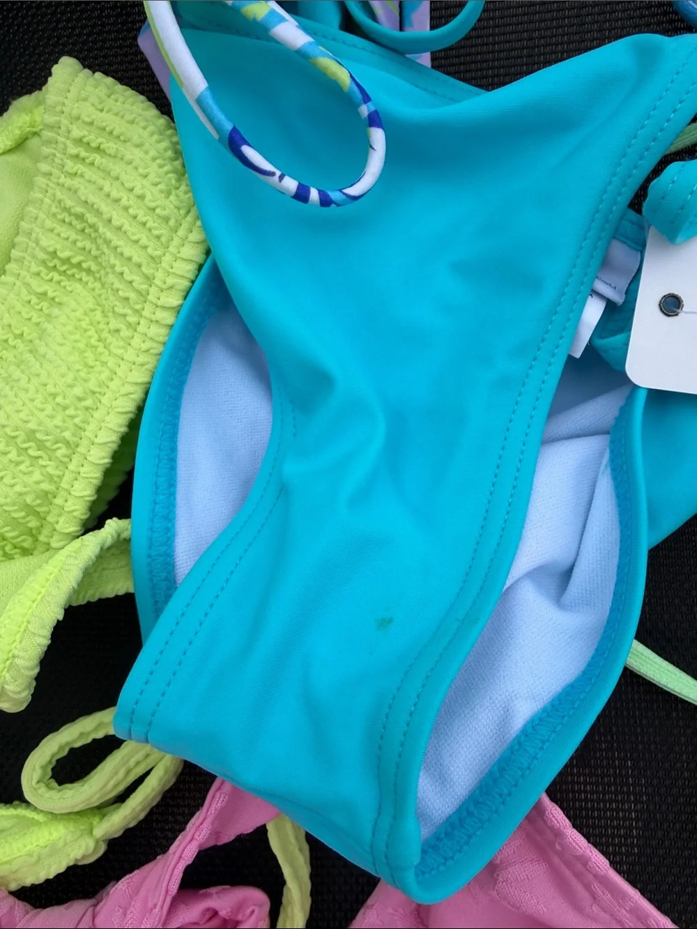 NWT lot of 5 Colorful Women's Bikini Sets and 2 extra tops (12 pieces)